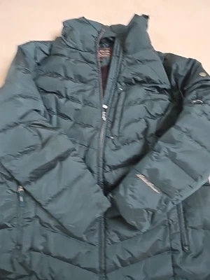 Abrigo de lona Eddie Bauer Sun Valley para mujer talla 2X verde azulado usado una vez Foto 1 de 4