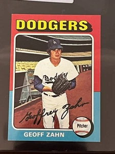Nm Geoff Zahn #294 1975 Topps Mini Los Angeles Dodgers - Bild 1 von 7