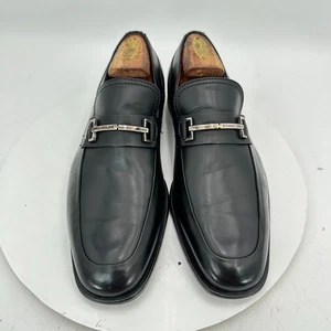 Gucci Men Sz UK 8D US 8.5 Black Leather Horsebit Slip On Loafer Dress Shoes - Picture 1 of 12
