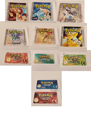 Stickers Pokémon FRA – étiquettes de remplacement  Gen 1-3 – Game Boy / GBA - Photo 1/4