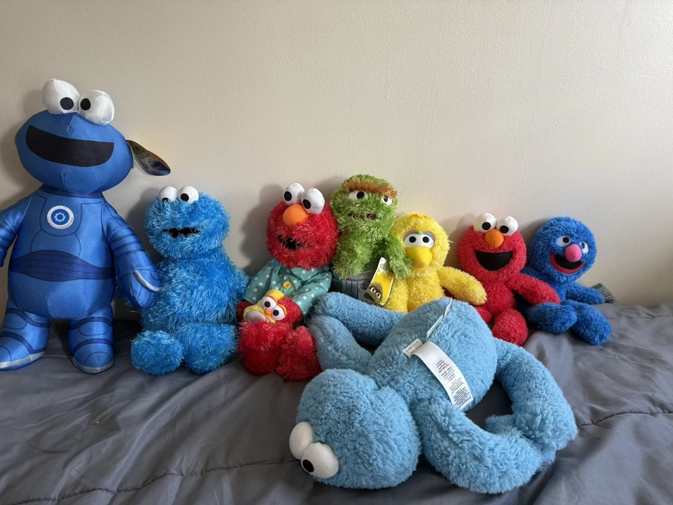 Lote de 8 peluches Plaza Sésamo Foto 1 de 4