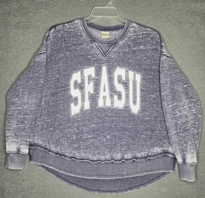 Stephen F Austin Lumberjacks Oversize Sweatshirt Damen S - Lila Distressed - Bild 1 von 10