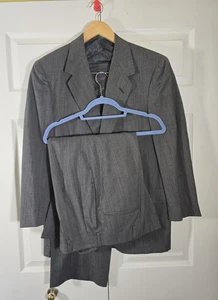 Vintage Oxxford Kleidung Super Kammgarn Herren Grau Anzug Set Gr. 40 Hose 34/27 - Bild 1 von 16