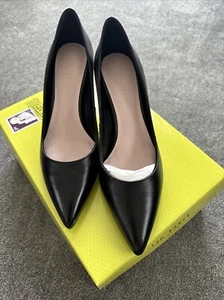 Zapato de Corte Ted Baker Maryen Cuero 7cm Negro Reino Unido 4 EUR 37 - Imagen 1 de 8