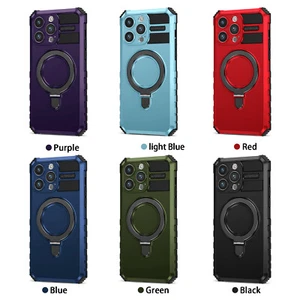 Funda magnética con soporte anillo giratorio para iPhone 15 Pro Max 14 Plus 13 MagSafe - Imagen 1 de 19