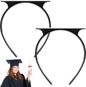 2 Pack Graduation Cap Headband, Grad Headband Insert Secures Your... - Picture 1 of 7