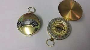 Volvo PV544 ref281 pewter effect car emblem on a Golden Compass - Picture 1 of 1