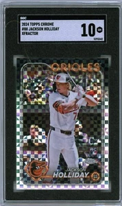 JACKSON HOLLIDAY - Orioles - 2024 Topps Chrome Xfractor Rookie - SGC 10 GM - Picture 1 of 2