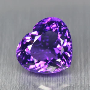 14.70Ct Heart_Sparkling Unheated AAA+ Vivid Blue Amethyst _Bolivia - Bild 1 von 1