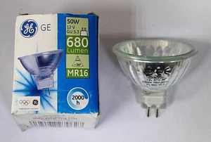 1x GE 50W Halogen GU 5.3 MR16 12V 2900K Warm White Dimmable Spot Light Bulb Lamp - Picture 1 of 1