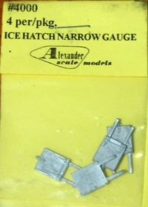Alexander Scale HO #4000 Ice Hatch Narrow Gauge / Light Cast Metal - Picture 1 of 1