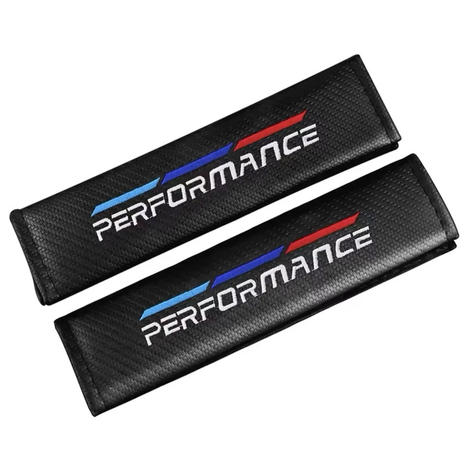 2x M Gurtpolster kohle faser Sicherheitsgurt Auto für alle Autos - Bild 1 von 4