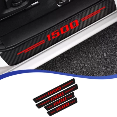 4x For Chevy Silverado 1500 Cab Accessories Door Sill Plate Threshold Protector Foto 1 de 4