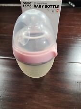 Como tomo Soft Hygienic Silicone Pink Baby Bottle Sans BPA Free 150ml/ 5fl oz 