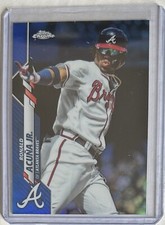 Ronald Acuna Jr 2020 Topps Chrome Blue Refractor /150 Atlanta Braves #112