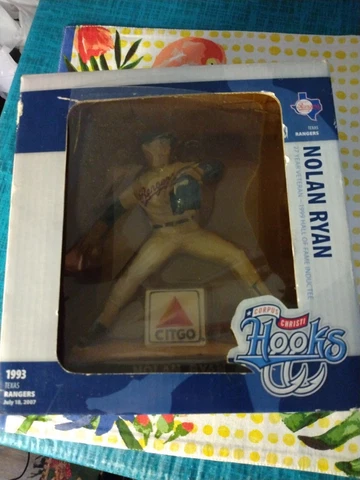 NOLAN RYAN 2007 CORPUS CHRISTI HOOKS- TEXAS RANGERS FIGURINE NIB Cover