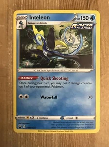 Inteleon - SWSH279 - Pokemon Promo Sword & Shield Ultra Rare Holo Card NM - Picture 1 of 2