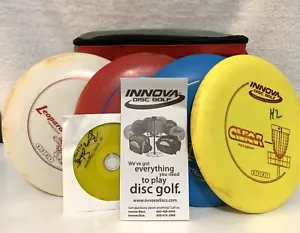 Disc Golf Disc Lot Innova Discraft Starter Set With DVD And Bag - Picture 1 of 10