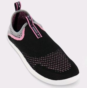 Speedo Women's Surf Strider Water Shoes - Black Pink Gray Size M 7/8 BRAND NEW 