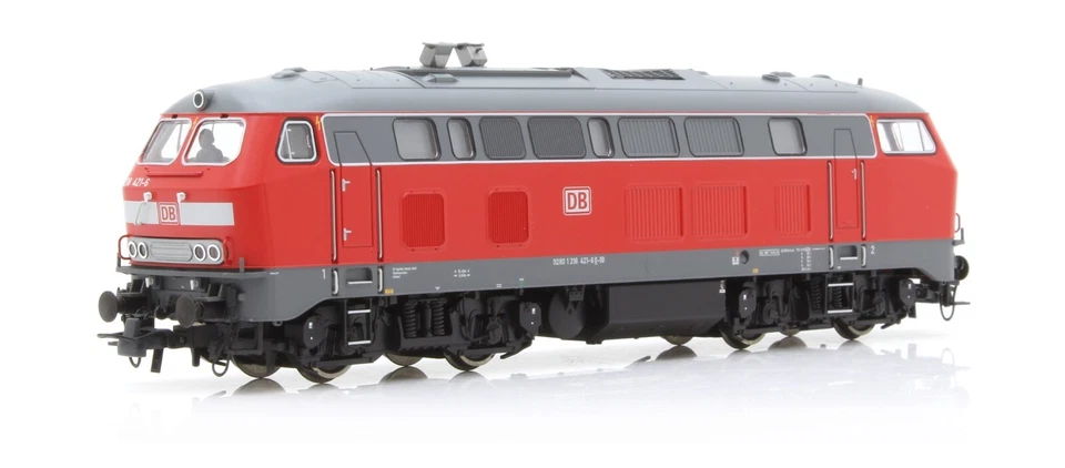 Roco 70768.B 218 421-6 Red/Grey Dark, Exhausts Tall, DB - Image 1 of 1