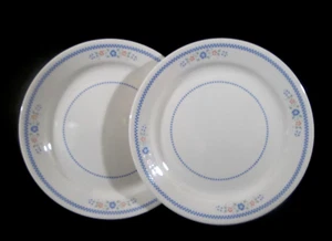 Corning Corelle Needlepoint Set of 2 Dinner Plates - Picture 1 of 12