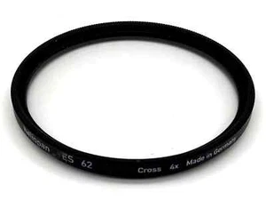 Heliopan Cross Filter ES62 Cross 4x Grid Filter 62mm Filter Thread M62 - Picture 1 of 1
