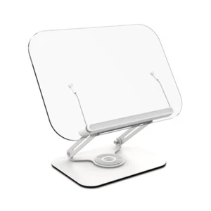Clear Acrylic Reading Rest Desktop Tablet Support Holder Stable Multiple Angles - Picture 1 of 10