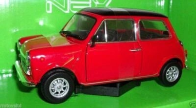 WELLY 1/24 - 22496W MINI COOPER 1300 - RED / BLACK ROOF - Bild 1 von 4