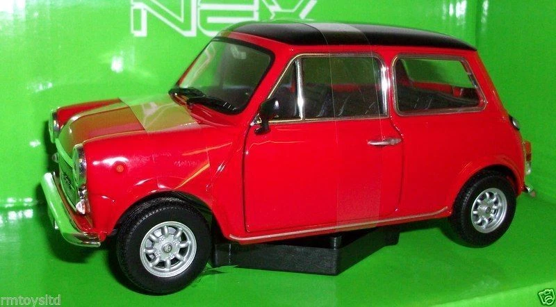 WELLY 1/24 - 22496W MINI COOPER 1300 - RED / BLACK ROOF - Bild 1 von 4