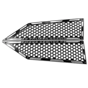 50 Caliber Racing Black Air Intake Grille Bezel Fits Polaris RZR XP TurboS 2017+ - Picture 1 of 5