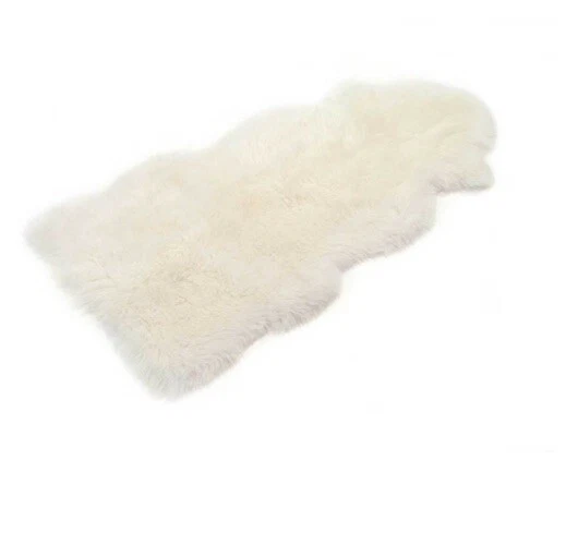 BONZ 1.5 Piedra Lujosa Lana Larga Piel de Oveja 60cmX130cm Hecho en Nueva Zelanda Foto 1 de 4