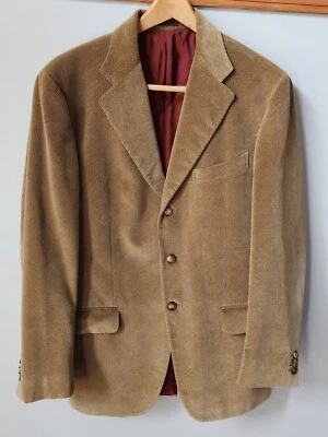 Etro Milano - Men's Blazer golden Tan Corduroy Jacket Eur Size: 50 R US 42 - Image 1 of 4