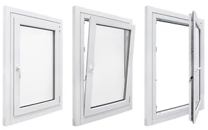 35.5 x 53.5 Tilt Turn Dual Pane High Energy Efficient Window Made In USA - Picture 1 of 6