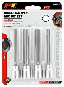 W86021  SAE BRAKE CALIPER Hex Bit Set - Long Shank - Includes 4 Pieces - Bild 1 von 5