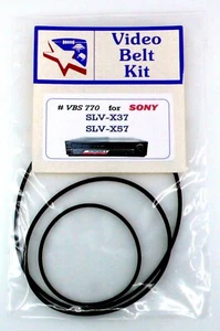 VCR Belt KIT for SONY SLV-X37, SLV-X57. Also PALSONIC VCR9500 - Picture 1 of 4