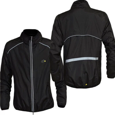 Men's Cycling Long Sleeve MTB Jacket Windproof Waterproof Reflective Windbreaker - Image 1 of 4