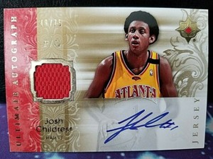 2006-07 Ultimate Collection Autograph Jersey  Josh Childress  #AU-JC 49/75