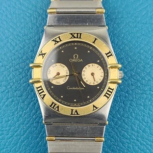 Omega Constellation Manhattan Day Date 3961069 Black Dial Steel / 18k Gold 34mm - Picture 1 of 15