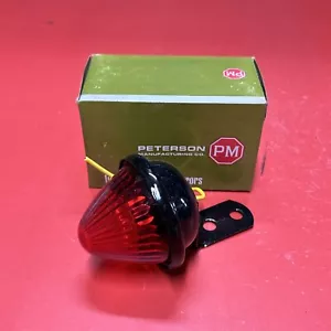 PM Red Clearance Light Cone Beehive Shape V110R 12 V Angle Bracket Peterson USA - Bild 1 von 5
