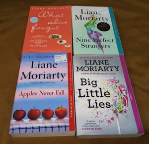 LOT 4 STAND ALONE NOVELS-LIANE MORIARTY:BIG LITTLE LIES + APPLES NEVER FALL + - Picture 1 of 8