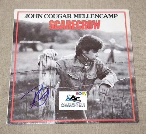 JOHN MELLENCAMP AUTOGRAPH SIGNED SCARECROW ALBUM VINYL LP RECORD COA Cover