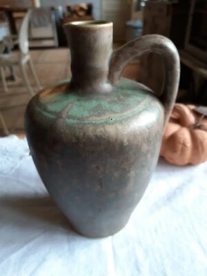 bouteille en grès signé S  - Photo 1/4