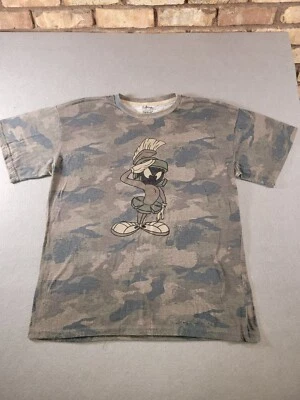 Six Flags Looney Tunes Men's T-shirt Martin The Martian XL Short Sleeve Camo - Image 1 of 4