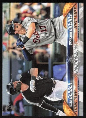 2018 Topps Update #US36 Mike Gerber / Grayson Greiner RC   - FREE SHIPPING - Image 1 of 2