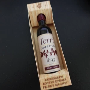 Sacacorchos Terri Personalizado Vino Abridor de Botellas Magnético Elegante Nombre Regalo - Imagen 1 de 3