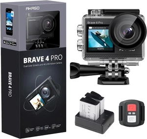 AKASO Brave 4 Pro Action Cam 4K 40M Unterwasserkamera, 20MP WiFi Camcorder  - Bild 1 von 8