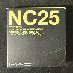 MAC Studio Fix Powder Plus Foundation – NC25 – 15g/0.52oz New in Box - Picture 1 of 2