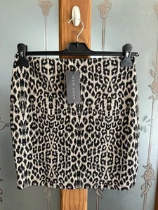 New Look Leopard Print Midi Skirt - Size 10 - Brand New - Picture 1 of 4