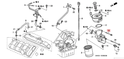 Filtro de aceite HONDA ACURA GENUINO OEM NSX perno de brida (8X65) ☆ 90042-PR7-A00 ☆ Foto 1 de 4