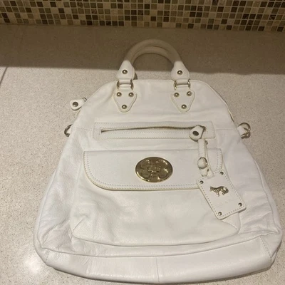 Bolso Bandolera Emma Fox Mujer L Cuero Blanco Cartera Cartera Bolso Forrado Foto 1 de 4